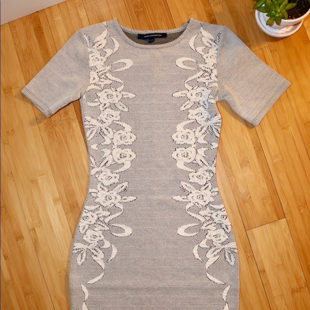 French Connection Floral Jacquard Bodycon - Picture 5 of 7